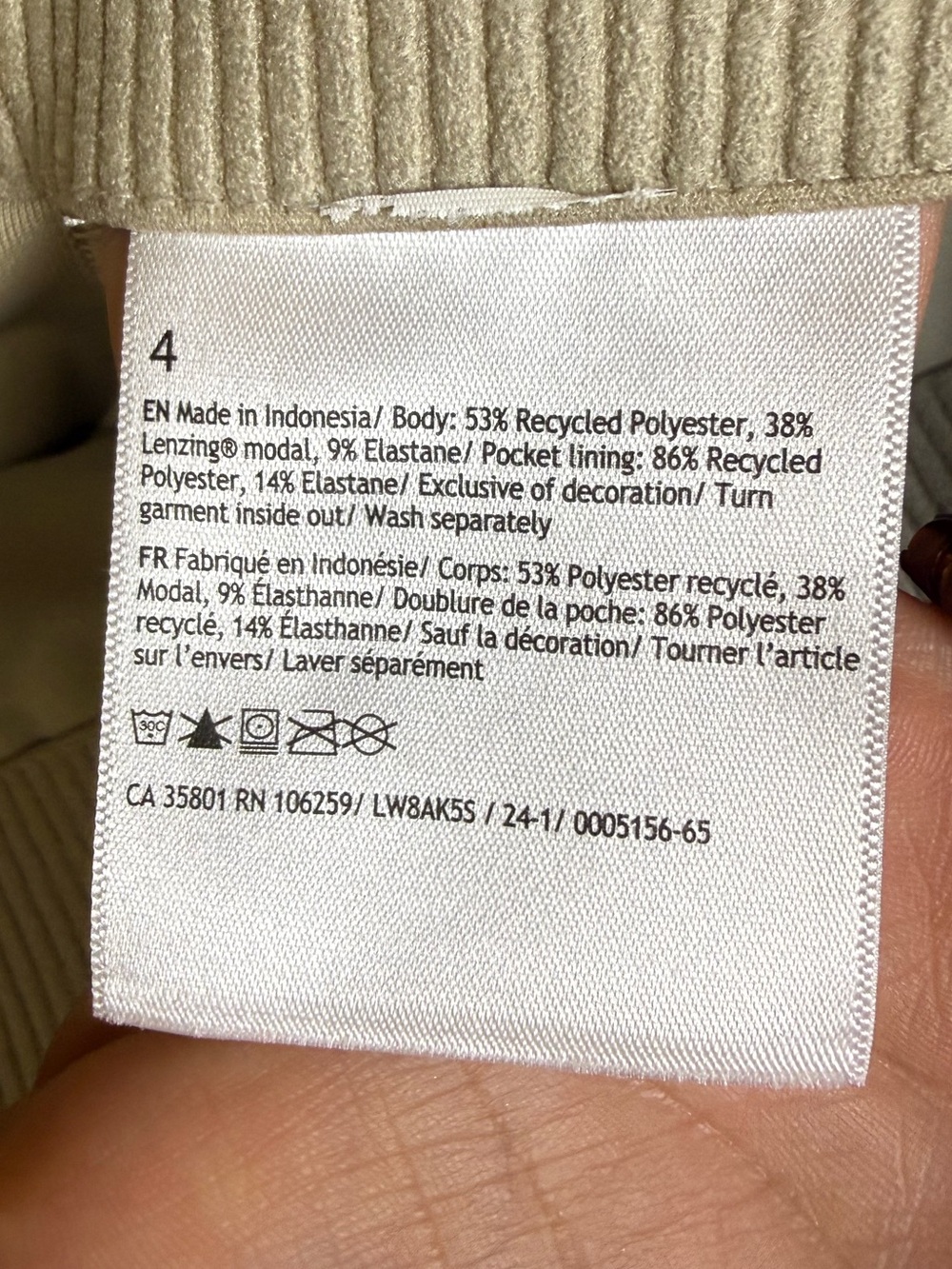 Lululemon Beige High Rise Midi Pencil Skirt Career Travel Stretch Size 4 - Picture 7 of 10